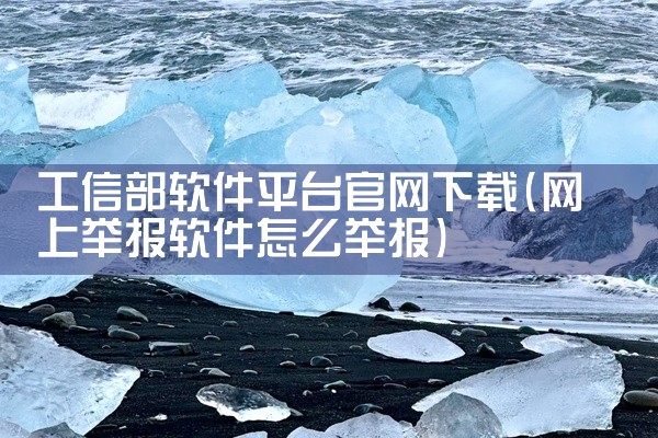 工信部软件平台官网下载